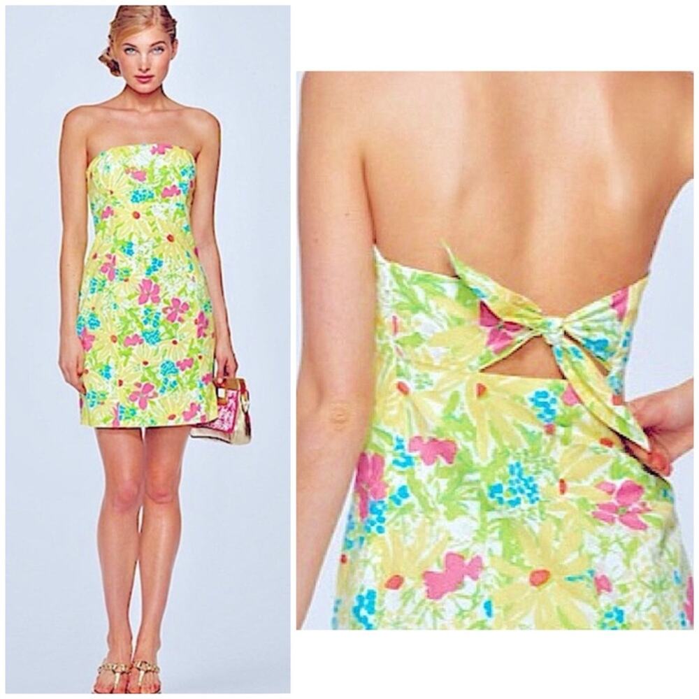 Lilly Pulitzer Franco Stapless Mini Dress Classic White Blue Eyed Girl 8